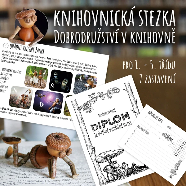 Dobrodružství v knihovně - knihovnická stezka