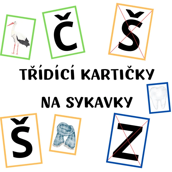 Třídící kartičky na sykavky