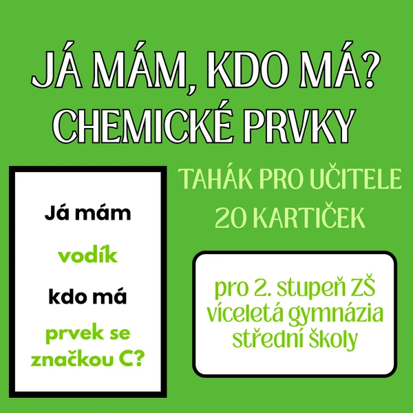 Já mám, kdo má - CHEMICKÉ PRVKY