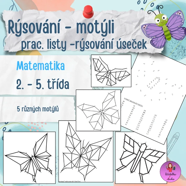 Rýsovačka - motýli