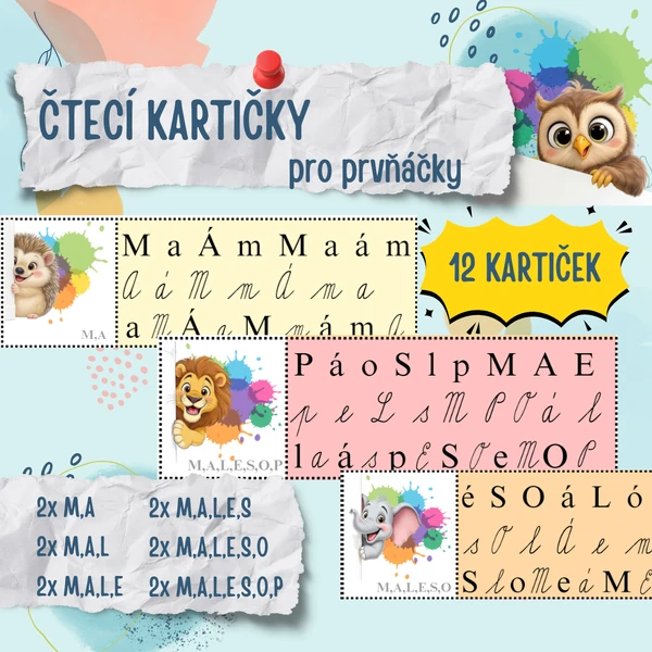 Čtecí kartičky pro prvňáčky