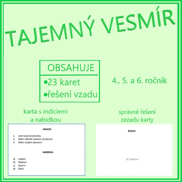 Tajemný vesmír (4., 5., 6. ročník)