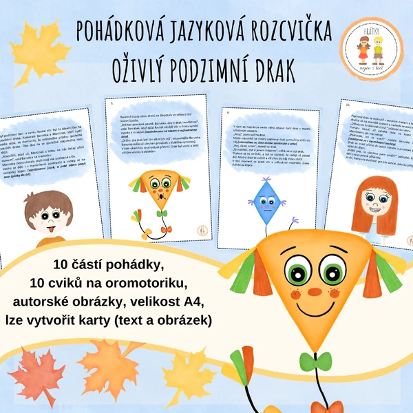 Oživlý podzimní drak - Pohádková jazyková rozcvička