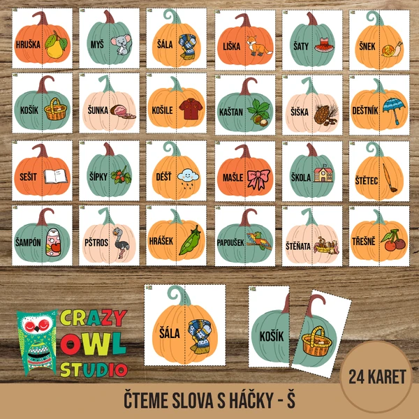 Čteme slova s háčky - Š