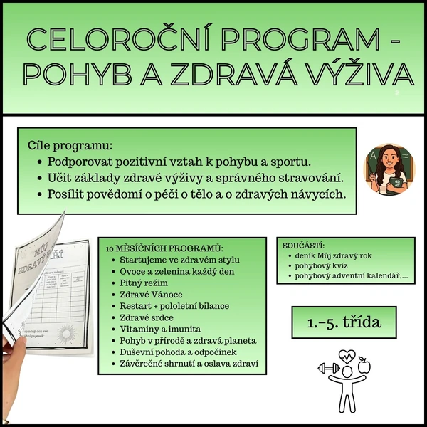 Celoroční program - Pohyb a zdravá výživa