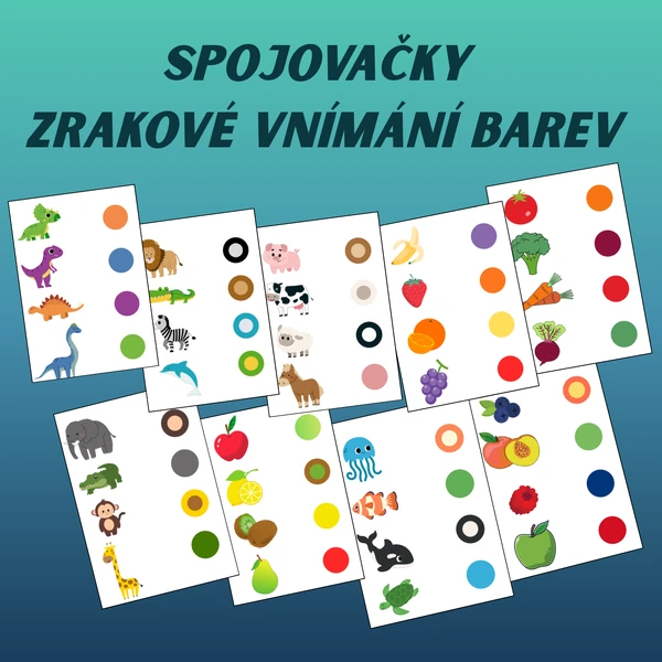 Zrakové vnímání - barvy - spojovačky
