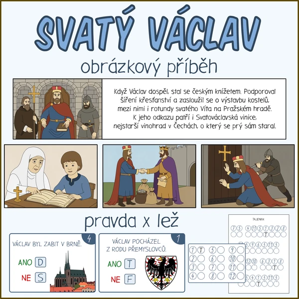 Svatý Václav - Příběhové karty