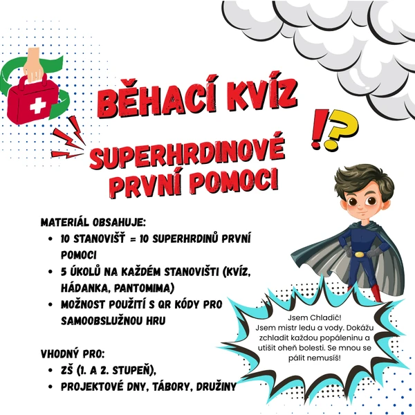 Běhací kvíz – Superhrdinové první pomoci