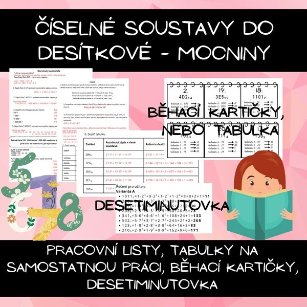 číselné soustavy do desítkové - mocniny