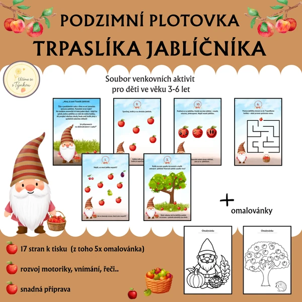 PODZIMNÍ PLOTOVKA TRPASLÍKA JABLÍČNÍKA