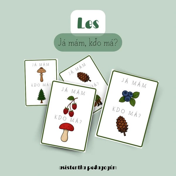 Les, houby a lesní plody - Já mám, kdo má?