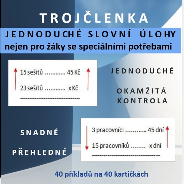 Jednoduché slovní úlohy - trojčlenka