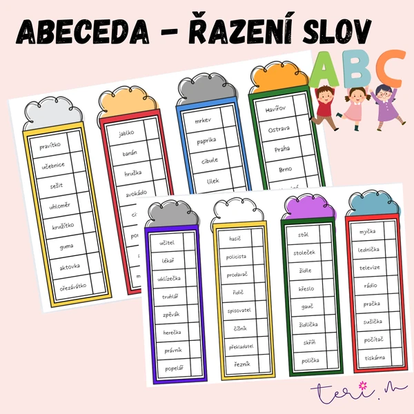 ABECEDA - řazení slov