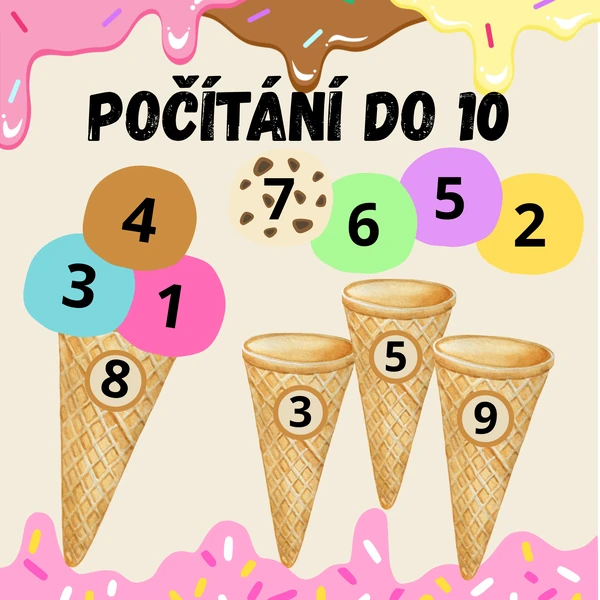 Počítání do 10 - zmrzliny