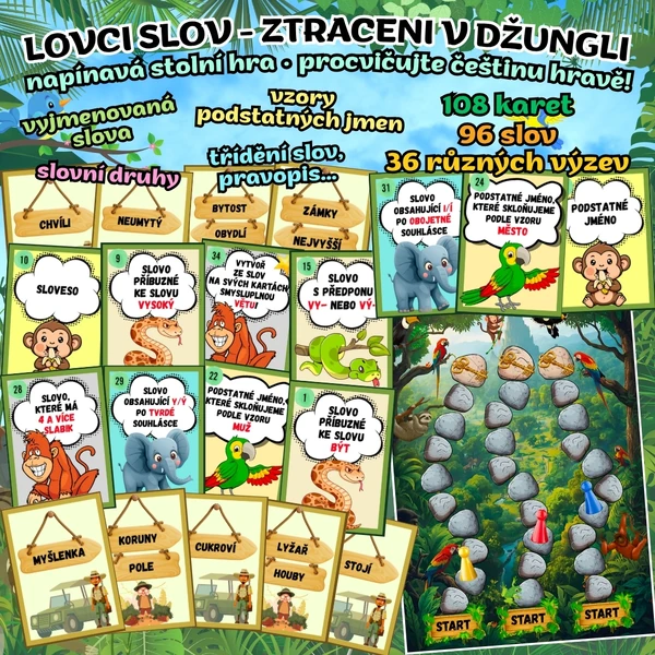 LOVCI SLOV - ZTRACENI V DŽUNGLI