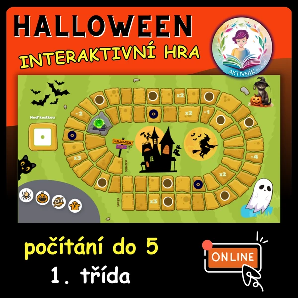 HALLOWEEN-INTERAKTIVNÍ HRA (počítání do 5)