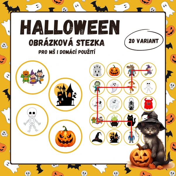 Halloween – obrázková stezka (hra)