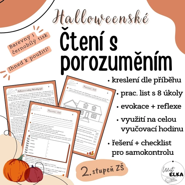 Čtení s porozuměním – HALLOWEENSKÉ