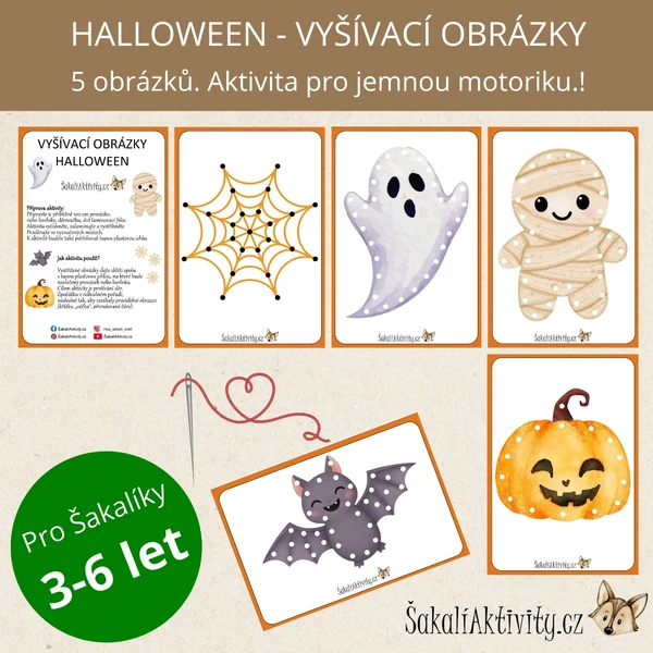  VYŠÍVACÍ OBRÁZKY - HALLOWEEN 