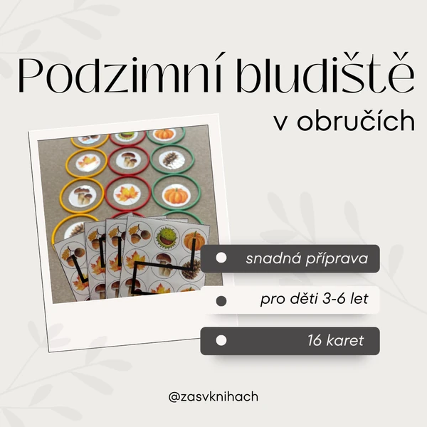 Podzimní bludiště v obručích