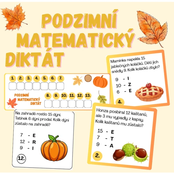 Podzimní matematický diktát