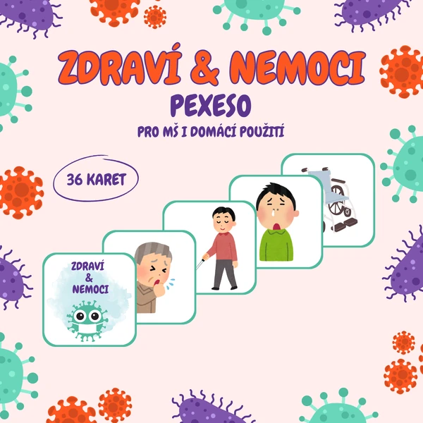Zdraví a nemoci – pexeso