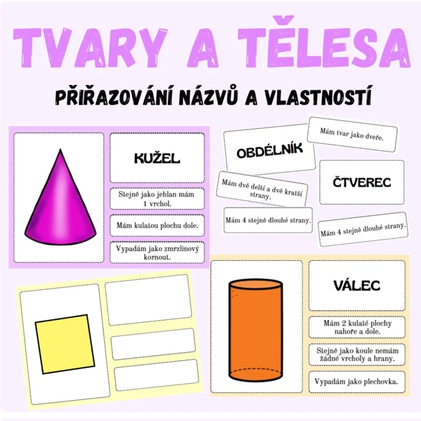 Tvary a tělesa - vlastnosti