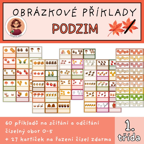Podzimní obrázkové příklady