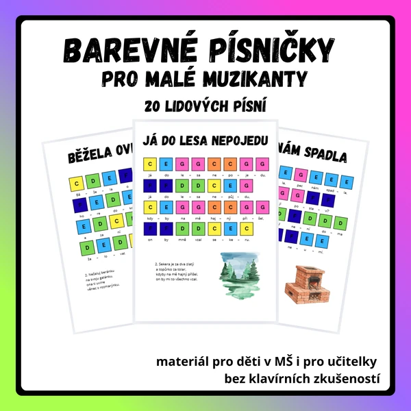 Barevné písničky pro malé muzikanty 