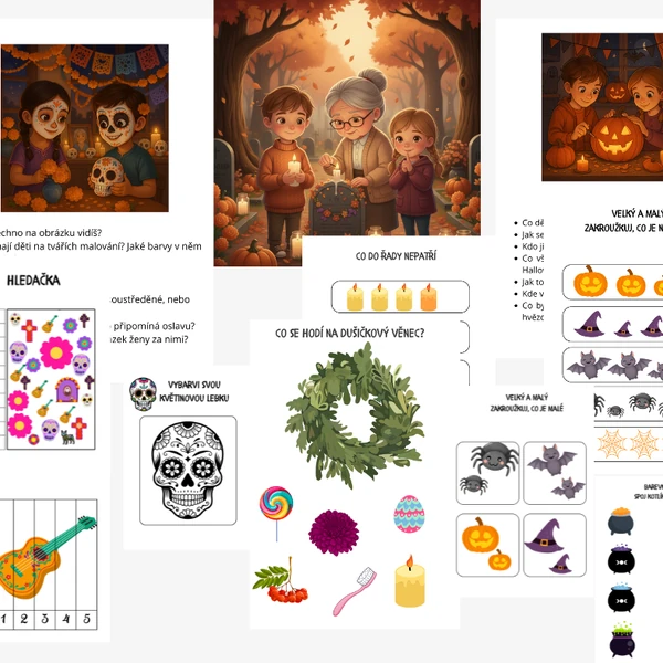 Dušičky, Halloween, Día de los muertos