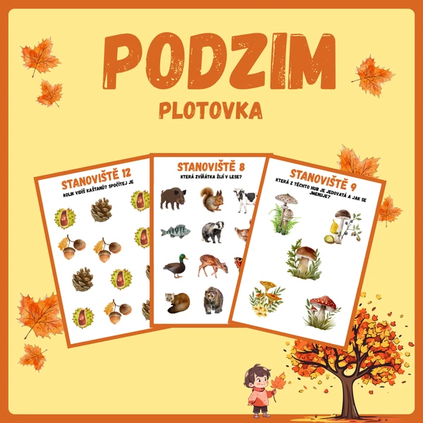 Podzim – plotovka – 15 zábavných úkolů