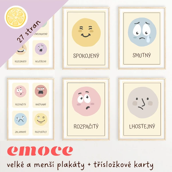 EMOCE - plakáty a třísložkové karty