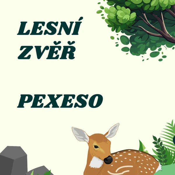 Lesní zvěř - pexeso 