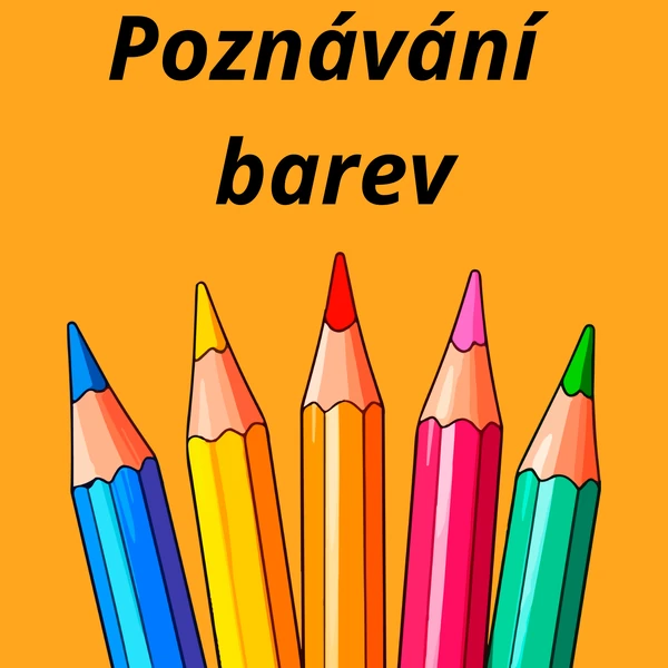 Poznávání barev - pastelky 