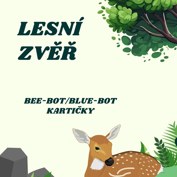 Lesní zvěř - Bez-bot/Blue-bot kartičky