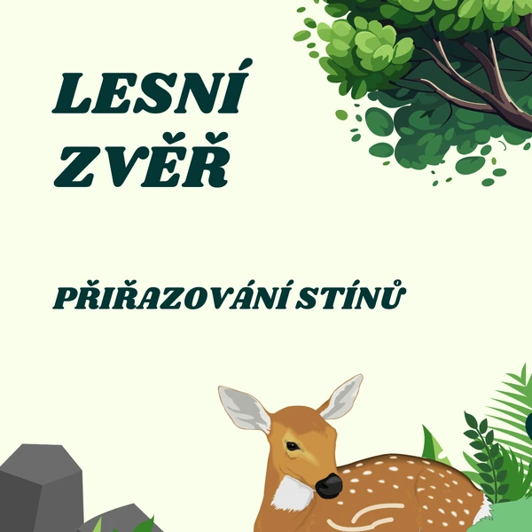 Lesní zvěř - přiřazování stínů