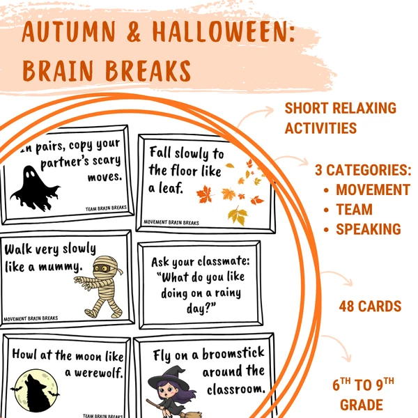 Autumn & Halloween - Brain breaks