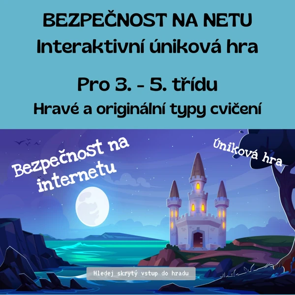 Bezpečnost - interaktivní úniková hra pro 1. stupeň
