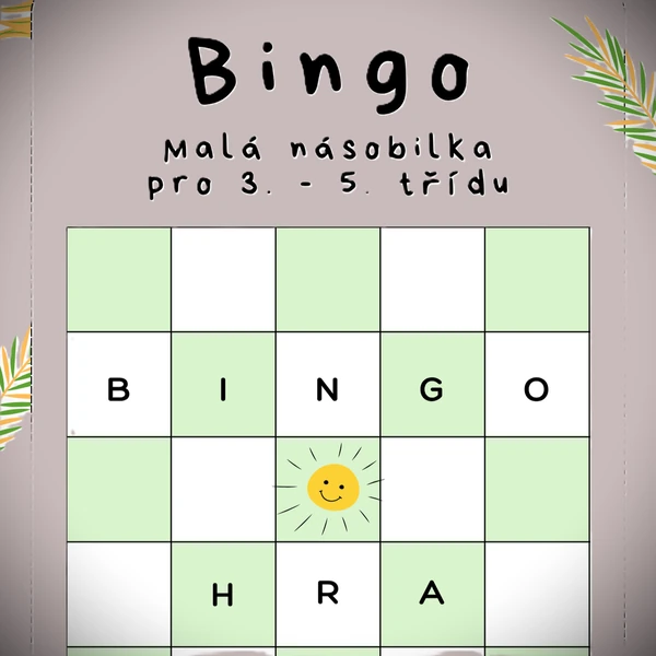 Bingo Malá násobilka