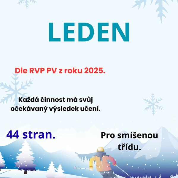 Týdenní příprava do MŠ: leden