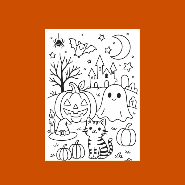 Omalovánka Halloween