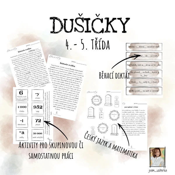 Dušičky - soubor aktivit. 