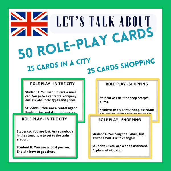 ROLE PLAY - IN THE CITY AND SHOPPING CARDS