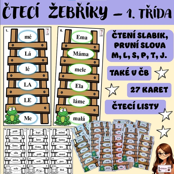 Čtecí žebříky s žabkou 