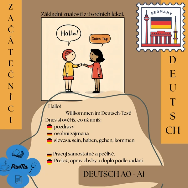 DEUTSCH: Opakujeme první znalosti v němčině