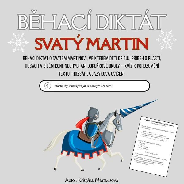 Svatý Martin - Běhací diktát
