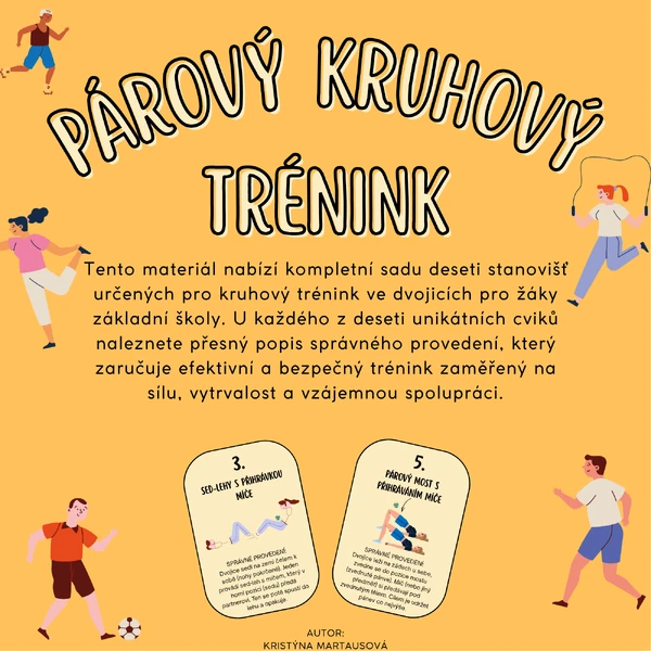 Párový kruhový trénink - 10 stanovišť