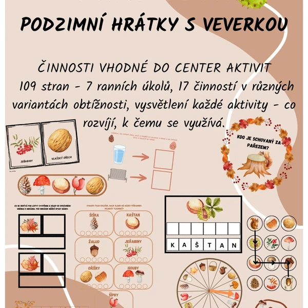 Dary lesa - podzimní hrátky s veverkou