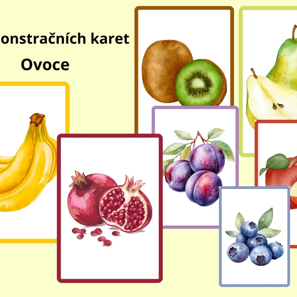 Demonstrační karty - Ovoce