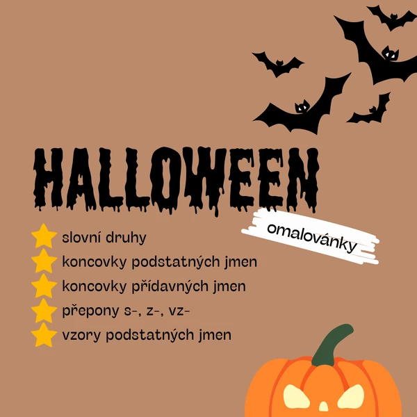 Halloween - omalovánky